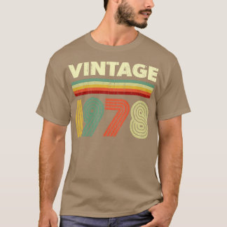 Camiseta 1978 Nacimiento Retro 43 años Diseño