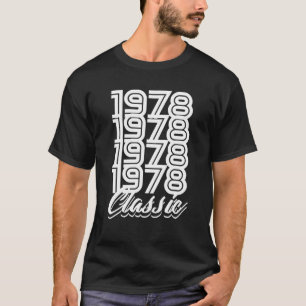 Camiseta 1978 Retro Vintage - 40.º regalo 40 años