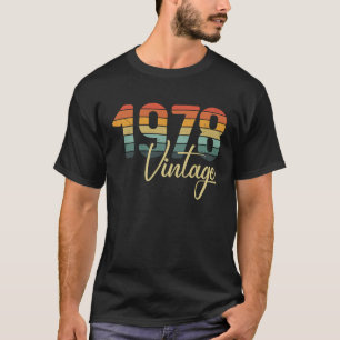 Camiseta 1978 Todas las Partes Originales B Día Vintage Ret