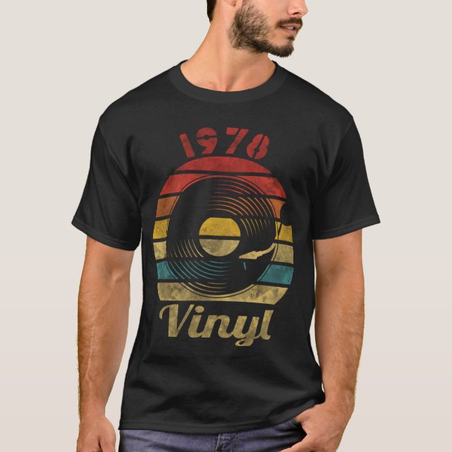 Camiseta 1978 Vinil Retro Grabar música vintage (Anverso)