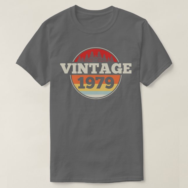 Camiseta 1979 Vintage de cumpleaños 1979 Retro (Diseño del anverso)
