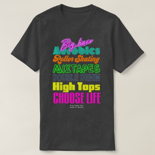 Camiseta 1980x27 Los mejores años de la historia (Diseño del anverso)