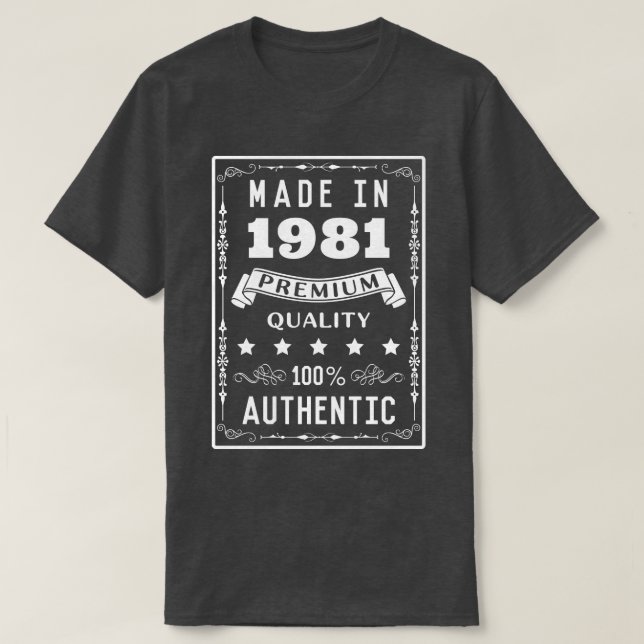 CAMISETA 1981 (Diseño del anverso)