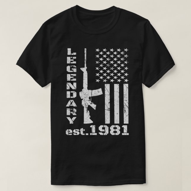 Camiseta 1981 41ª legendaria patriota de 41 años (Diseño del anverso)