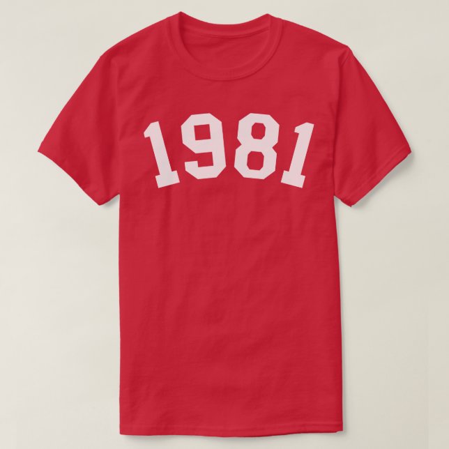 CAMISETA 1981 9 (Diseño del anverso)