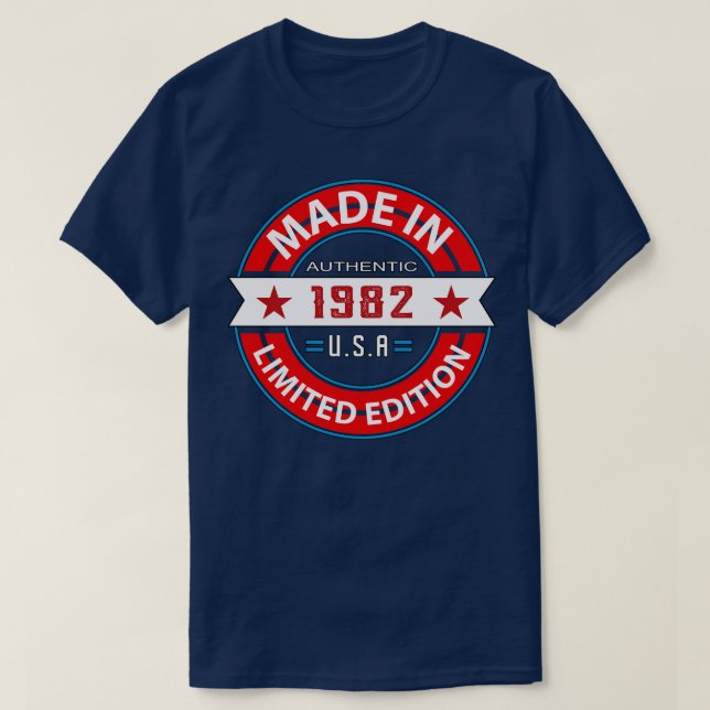 Camiseta 1982 41 año (Diseño del anverso)