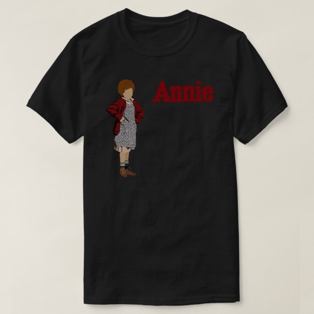 Camiseta 1982 Annie la Pegatina musical (Diseño del anverso)
