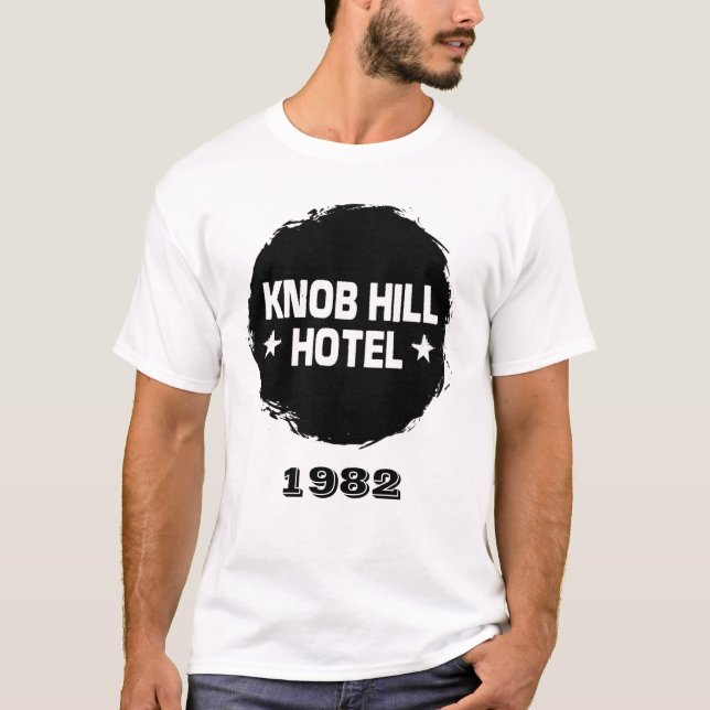 CAMISETA 1982 - BANDS QUE JUGÓ EL HOTEL KNOB HILL (Anverso)