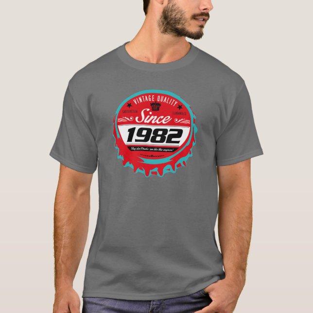 Camiseta 1982 del año del nacimiento (Anverso)