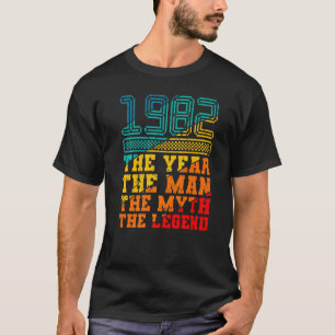 Camiseta 1982 El año Un hombre de mito 40 años