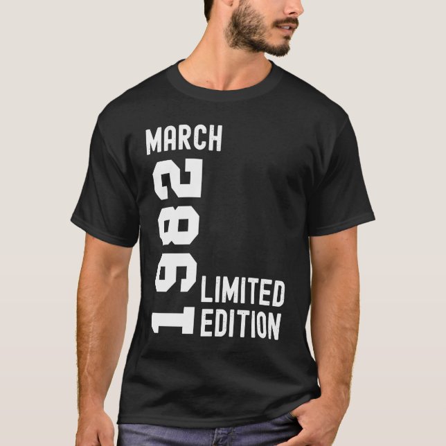 Camiseta 1982 Marcha feliz Fiesta de cumpleaños (Anverso)