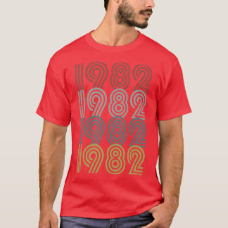 Camiseta 1982 Nacimiento Estilo Retro