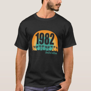 Camiseta 1982 Retro Vintage Sunset Limited 40 Years 40S 40.