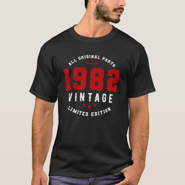 Camiseta 1982 Todas las piezas originales, edición limitada (Anverso)