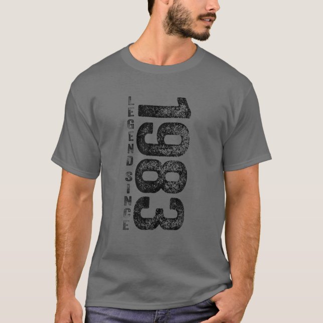 Camiseta 1983 Birthday Legend Since 1983 Gifts Born In 1983 (Anverso)