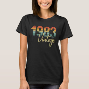Camiseta 1983 Todas Las Partes Originales B Día Vintage Ret