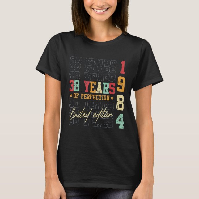 Camiseta 1984 38 años de edad 38º cumpleaños (Anverso)