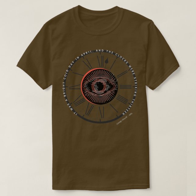 Camiseta 1984 Dystopia (Diseño del anverso)