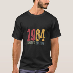 Camiseta 1984 Edición Limitada Cumpleaños Vintage Retro