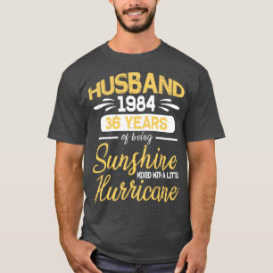 Camiseta 1984 Hus 36 Años De Ser Sunshine Mezclado Con Hur