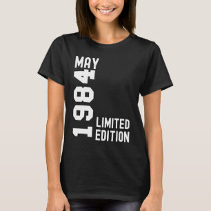 Camiseta 1984 May Happy Birthday Fiesta