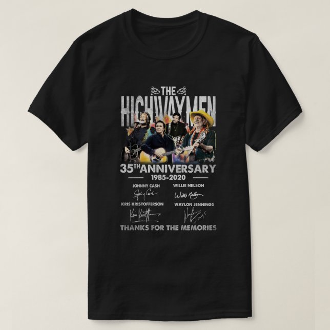 Camiseta 1985-2020 gracias por los recuerdos Los hombres de (Diseño del anverso)