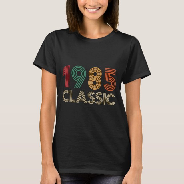 Camiseta 1985 Clic 40th Birthday For Men Women 40 Year Old  (Anverso)