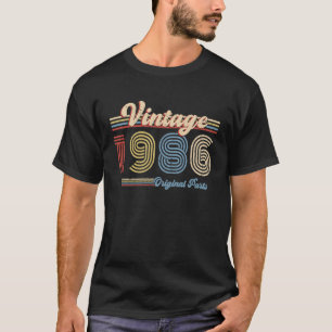 Camiseta 1986 Cumpleaños Retro Vintage 1986 Origina
