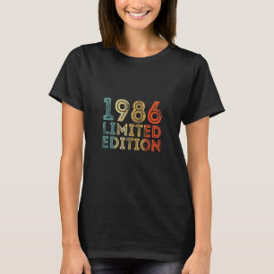 Camiseta 1986 Vintage Birthday Retro