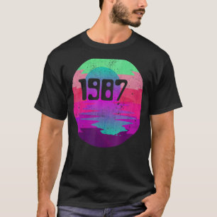 Camiseta 1987 Retro Disco 1987 de 35 años 35º cumpleaños