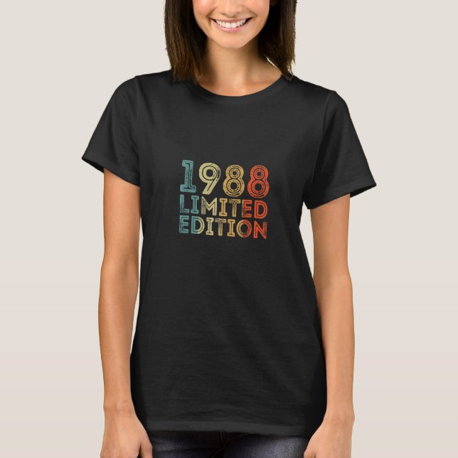 Camiseta 1988 Retro de cosecha vintage (Anverso)