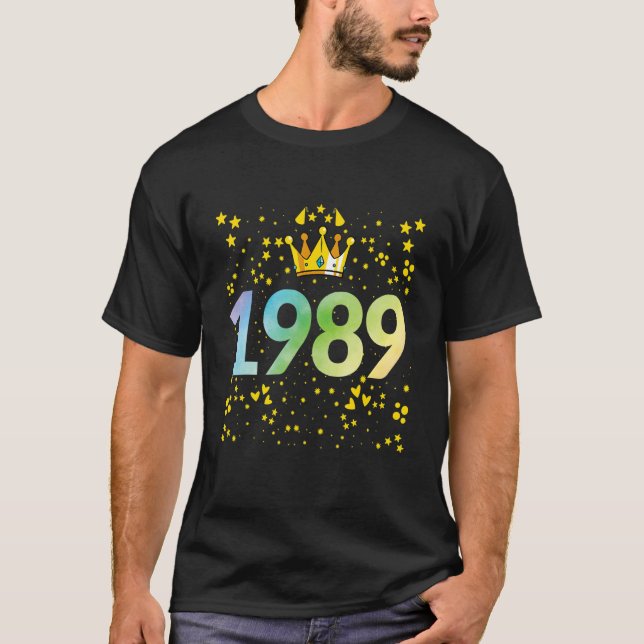 Camiseta 1989º cumpleaños 1989 Aniversario 1 (Anverso)
