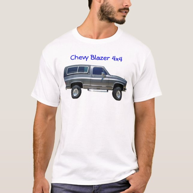 Camiseta 1989 Chevrolet Blazer, chaqueta 4x4 de Chevy (Anverso)