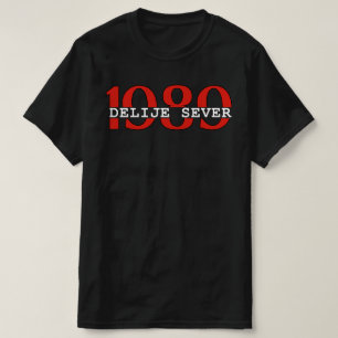 Camiseta 1989 Delije Sever Rojo Blanco 
