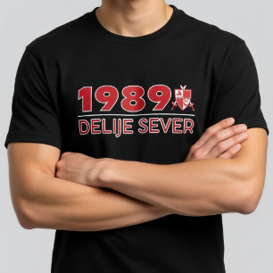 Camiseta 1989 Delije Sever Rojo Blanco