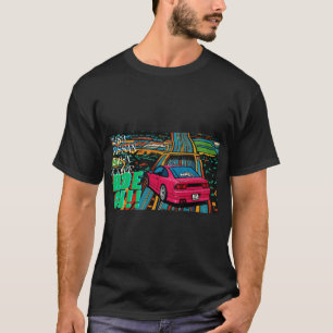 Camiseta 1989 Nissan 240SX Coupé Ride On Pop Art Streetwear