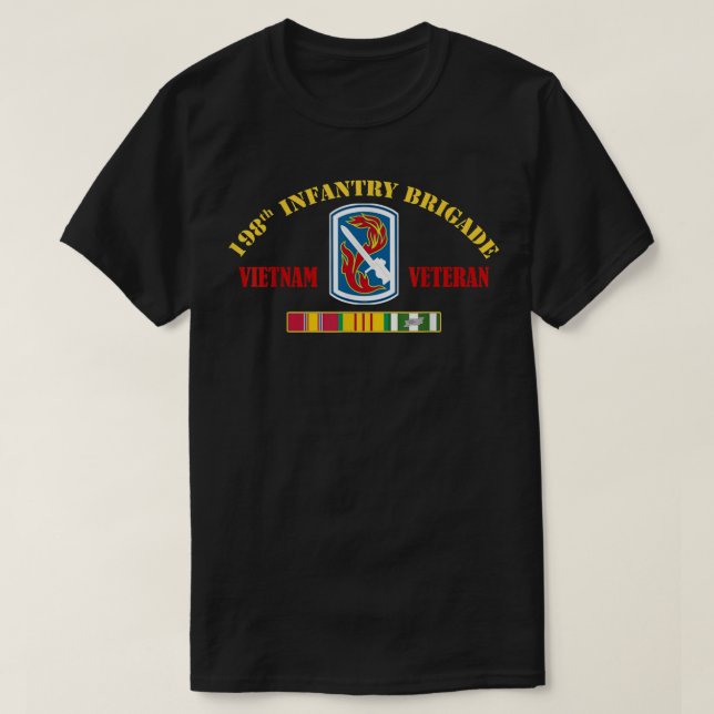 Camiseta 198.ª Brigada de Infantería Veteranos de Vietnam D (Diseño del anverso)