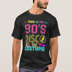 Camiseta 1990 Disco Costume Fiesta 90 Music Retro 90
