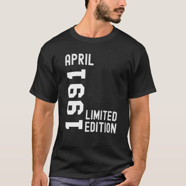 Camiseta 1991 April Happy Birthday Fiesta (Anverso)