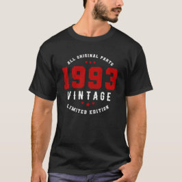 Camiseta 1993 All Original Parts, Limited Edition, Vintage