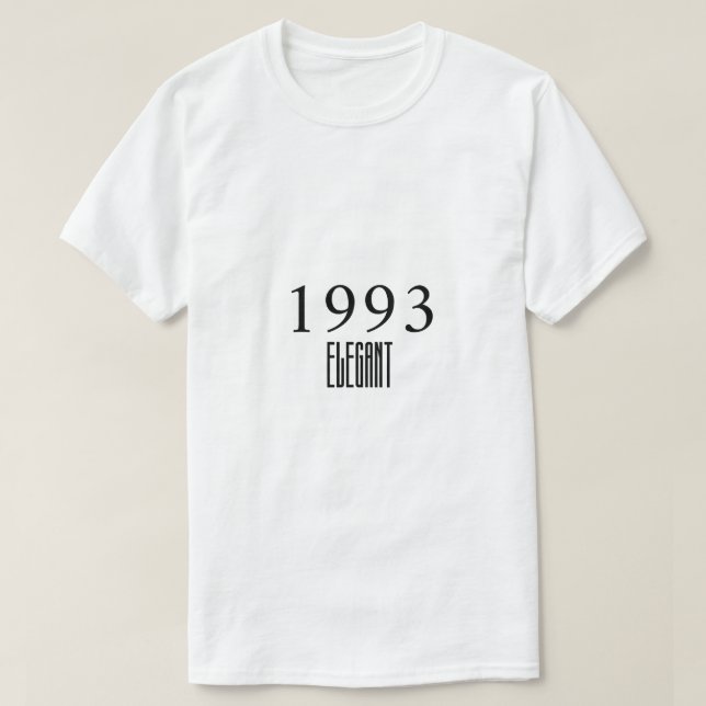 Camiseta 1993 Elegant Minimalist Typography (Diseño del anverso)