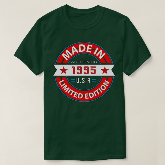 Camiseta 1995 28 años (Diseño del anverso)