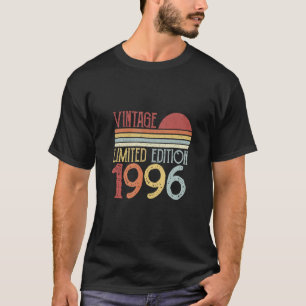Camiseta 1996 Cumpleaños Retro Vintage 1