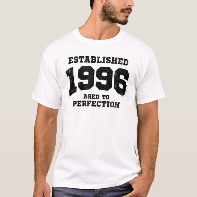Camiseta 1996 establecidos envejecidos a la perfección (Anverso)