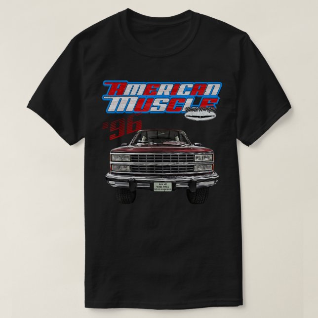 Camiseta 1996,tahoe,squarebody Truck,yukon,suburban,silvera (Diseño del anverso)