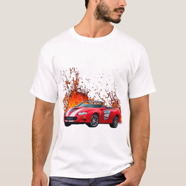 Camiseta 1997 30º aniversario de Chevy Camaro Pace Car (Anverso)
