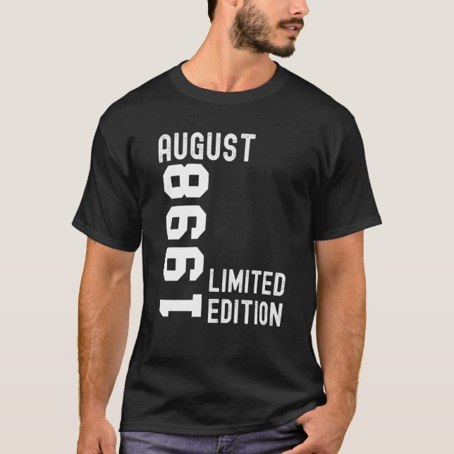 Camiseta 1998 Agosto Fiesta feliz cumpleaños (Anverso)
