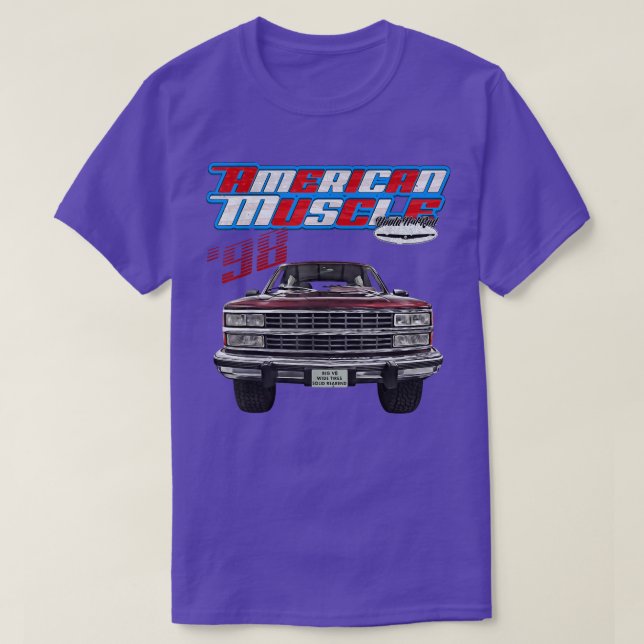 Camiseta 1998,Tahoe,Camión de cuerpo cuadrado,Yukón,Suburba (Diseño del anverso)