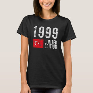 Camiseta 1999 Edición limitada Turquía con cumpleaños de ba