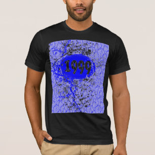 Camiseta 1999 - Púrpura, azul Crack Vintage retro - Camiset